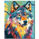Painting by Numbers Wolf Animal Modern Animal Art